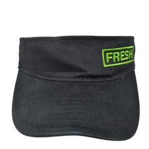 Subway Fresh Strapback Sun Visor Cap Black One Size Adjustable Embroidered